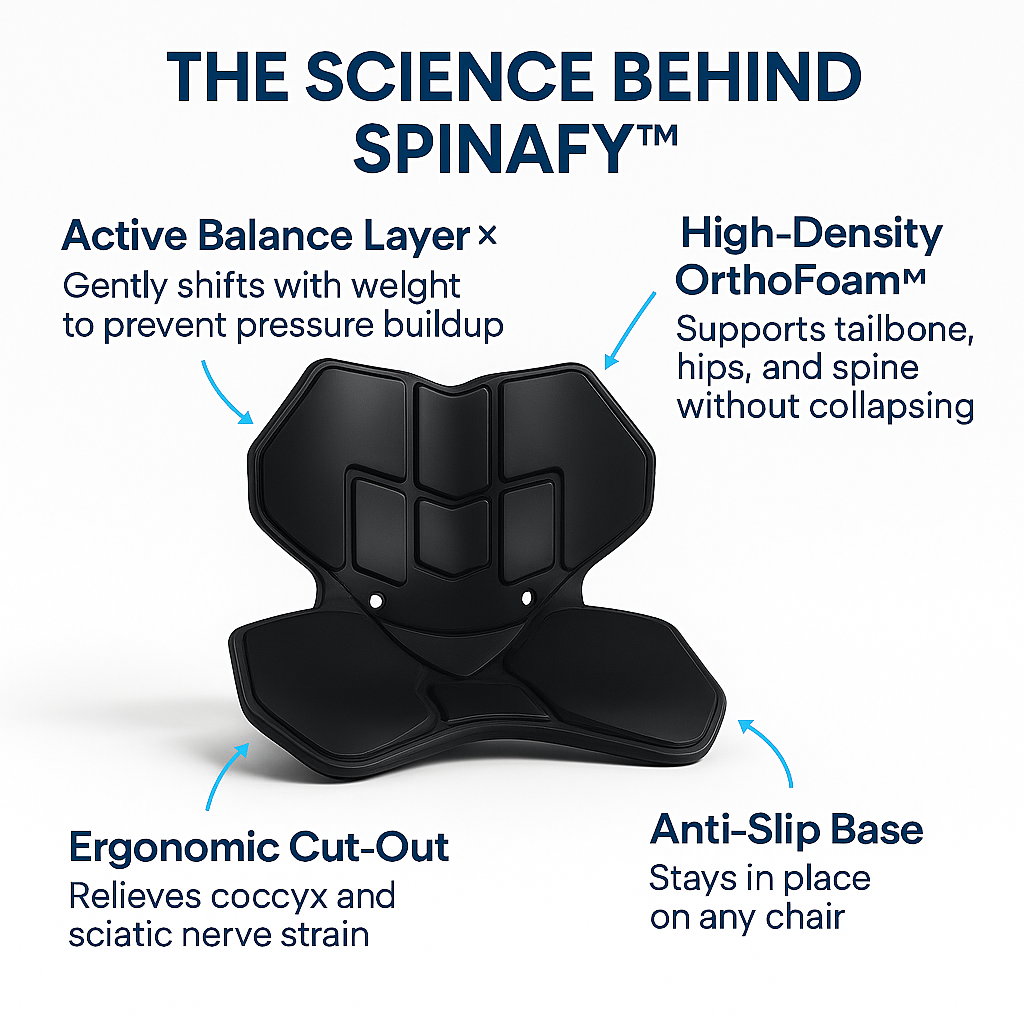 Ortopedic cushion Spinafy™ Pro Support  + FREE EBOOK + 40% OFF
